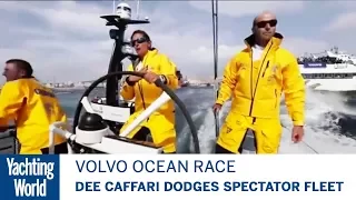 Dee Caffari dodges spectator fleet at Volvo Ocean Race start | Yachting World