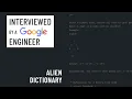Alien dictionary problem mock C interview