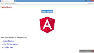 Interpolation and Property binding in Angular 5 tutorial-6