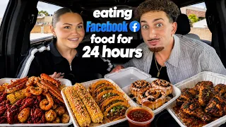 TRYING FACEBOOK MARKETPLACE FOODS FOR 24 HOURS!!