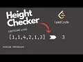 LeetCode No 1051 Height Checker Python 3 Solution