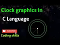 C program to make Clock in computer graphics how to make clock