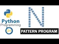Python Pattern Programs Printing Stars in N Shape