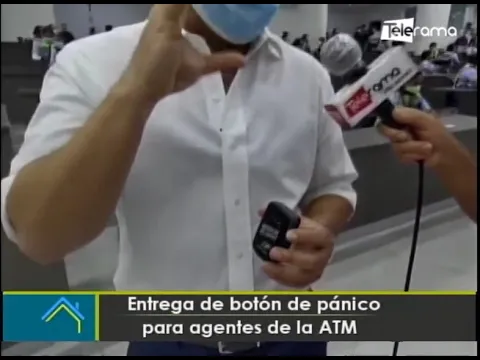 Entrega de botón de pánico para agentes de la ATM