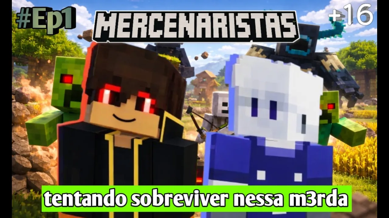 Minecraft Hardcore: Mercenaristas Tentam Sobreviver e Dão Tudo Errado