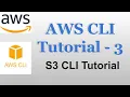 AWS CLI Tutorial - 3 How to write and run AWS CLI Commands S3 CLI Create bucket Copy files