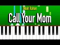 Download Lagu Noah Kahan - Call Your Mom (Piano Tutorial)