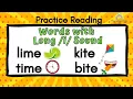 Words with Long i Sound Part 1 Practice Reading Long i Sounds