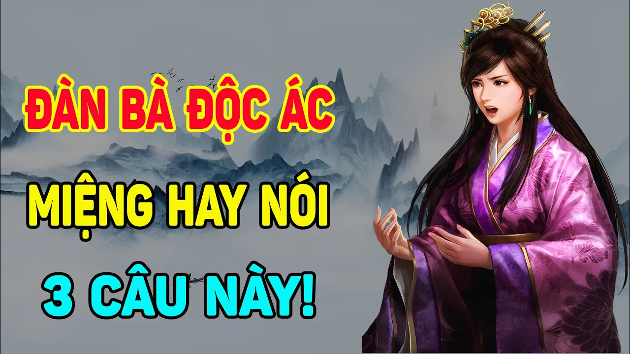 Outline Video Cổ Nhân Giảng ĐÀN BÀ TÂM ĐỊA ĐỘC ÁC Miệng Hay NÓI 3 CÂU Này, Đàn Ông KHÔN Phải Chạy Ngay| NTG
