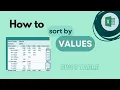 Excel Pivot Table How To Sort By Values