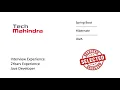 Techmahindra interview questions for java experienced