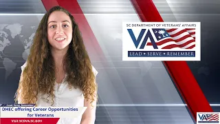 SCDVA News Minute DHEC offering Career Opportunities for Veterans