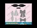 Bow Template SVG Bow SVG Bundle Hair Bow Template Cut File Leather Hair Vector Teesvg