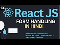 Form Handling in ReactJs Tutorial in Hindi Complete React Course in Hindi