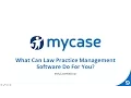 MyCase Webinar Series What Can Law Practice Management Software Do for You