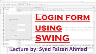 Create login form in Java using SWING Java Swing Login Example Swing GUI Advance Java Tutorial