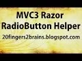 RadioButton helper in C3 Razor