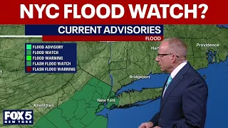 NYC will be under flood watch tomorrow
