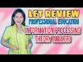 INFORMATION PROCESSING THEORY MILLER PROF ED LET REVIEW CRUZITTA