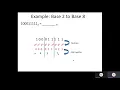 Conversion of Base 2 to Base 8 and vice versa