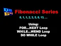 QB64 WAP to print Fibonacci Sequence in QBasic