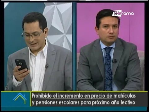 Prohibido el incremento en precio de matrículas y pensiones escolares para próximo año lectivo
