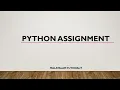 Python Assignment assignment Operators Python programming language Malayalam Tutorial