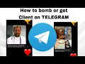 How to bomb dating site on Telegram from any country get sure client
