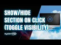 Elementor Section on Click Toggle Visibility
