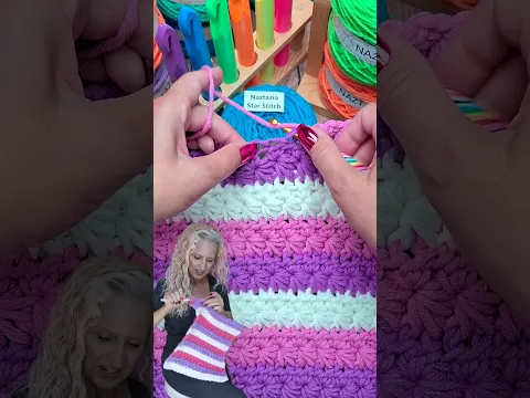 This satisfying star stitch pattern creates stunning texture!