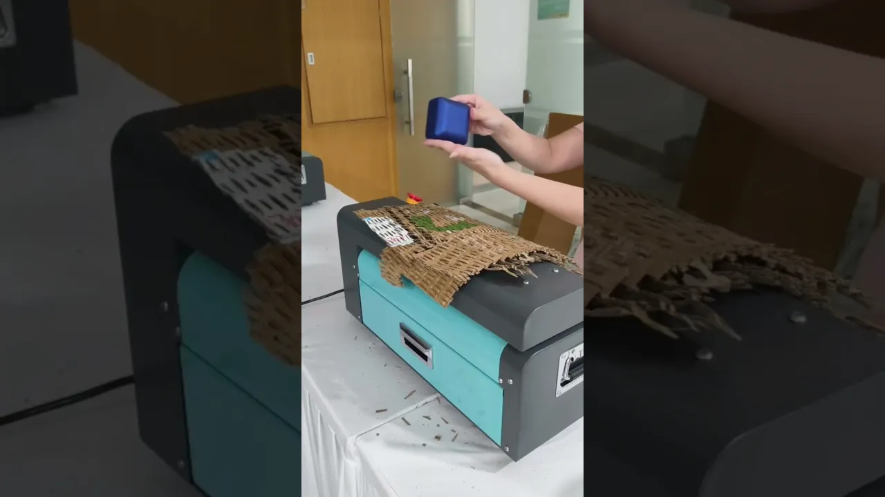 آلة تمزيق الكرتون، حوّل الكراتين المستعملة إلى مادة تغليف توسيد صديقة للبيئة، قلل البلاستيك