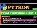 How to Use the Print Function in Python Step-by-Step Tutorial