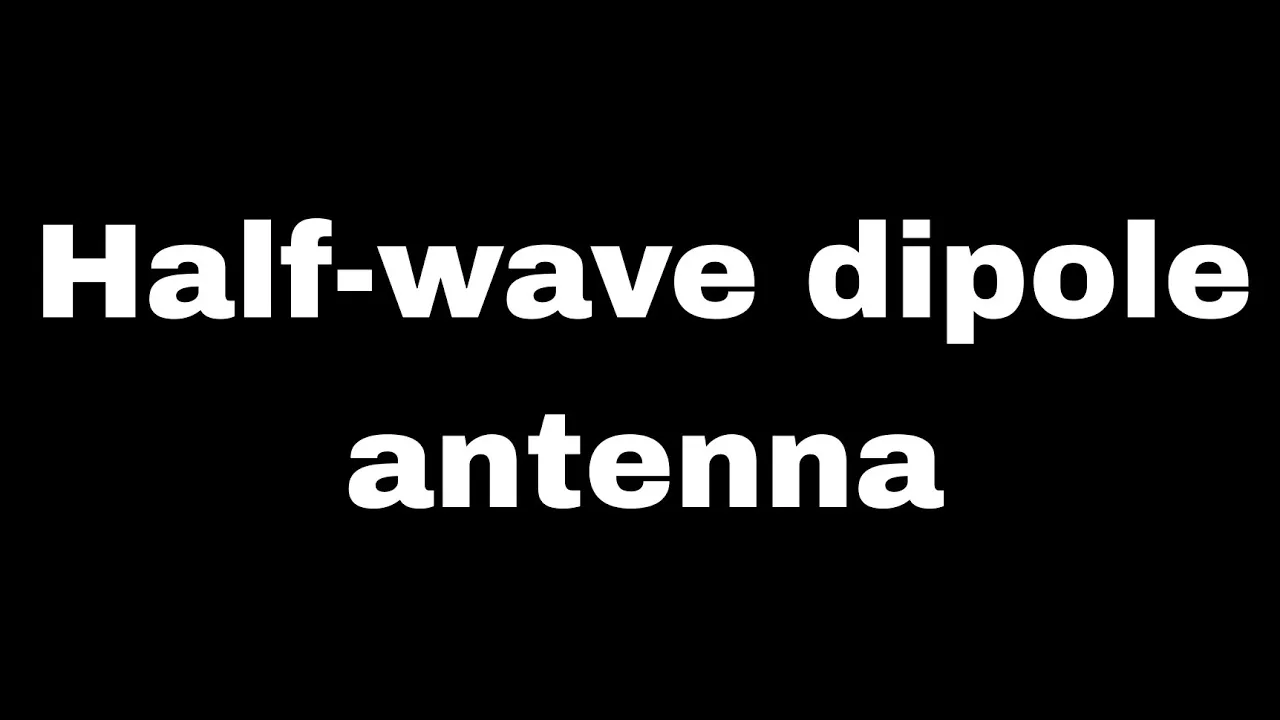 Halfwave dipole antenna|Antenna and wave propagation|In Telugu|ECE|English|Easy explanation|