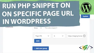How to Insert PHP Snippet to Specific Page using URL in WordPress Custom Code Conditional Logic