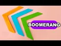 Download Lagu How to Make an Origami Boomerang | FLYING AND RETURNING