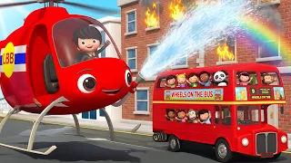 Save the Bus 🔥 CoComelon 🚌 Nursery Rhymes for Kids