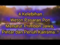 Download Lagu 4 Kelebihan Weton Pasaran Pon Menurut Primbon Jawa, Pintar dan Penuh Karisma!(@Mbah Yadi Channel)