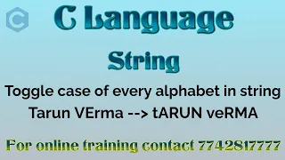 c program to convert string in toggle case
