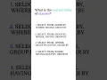 SQL Quiz 19 SQL Quiz for the day SQL Tutorial for Beginners