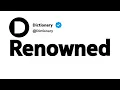 Renowned Synonyms Similar Words