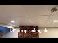 DIY Drop Ceiling Tiles that aren t ugly