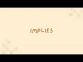 Implies meaning example