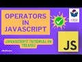 JavaScript Operators JavaScript tutorial for beginners step by step in Telugu Ottit