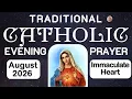 Traditional Catholic Evening Prayer August 2026