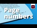 How to add Page Numbers in InDesign Adobe Tutorial