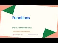 Lecture 11 Functions in Python Python Ramzan Free Online Course in Pashto 2025