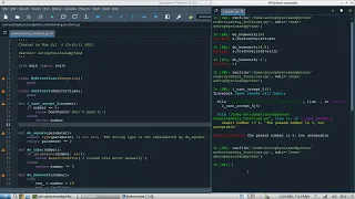 Error handling in python functions with assert isinstance and error classes
