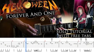 helloween forever and one guitar solo lesson with tablatures and backing tracks 