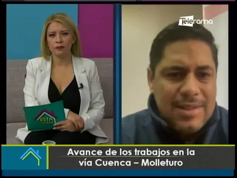 Avance de los trabajos en la vía Cuenca - Molleturo