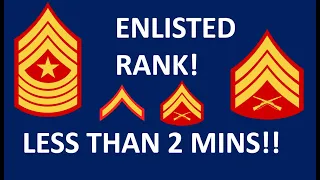 U S Marine Corps Ranks in Order How to say them in 2 minutes Enlisted Only -PooleeToMarine Day 6